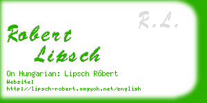 robert lipsch business card